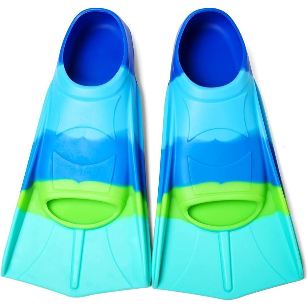 Kids Swim Fins,Short Kids Fins Youth Swimming Flippers for Lap, Size XS
